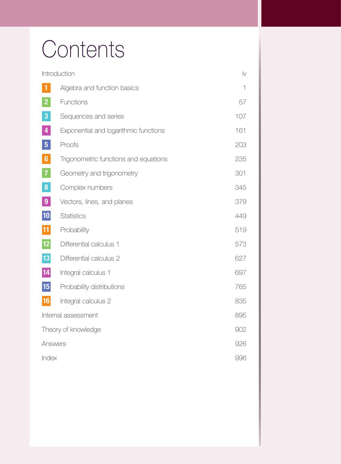 Mathematics Analysis and Approaches for the IB Diploma Higher Level