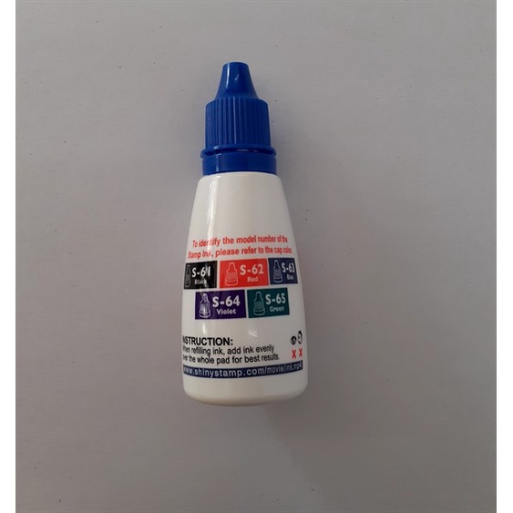 Mực Con Dấu Shiny S63 Xanh (Chai)