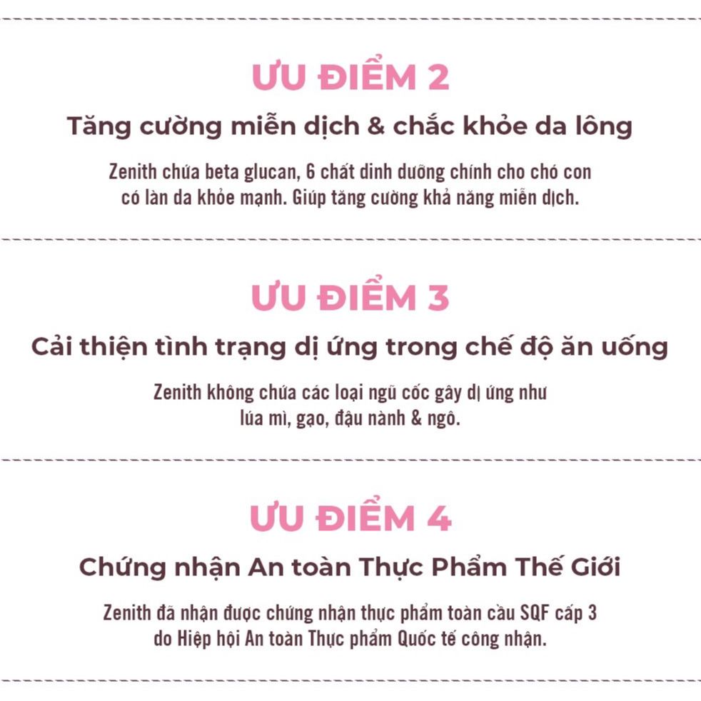 Hạt mềm Zenith Puppy dành cho Chó Con, Chó Biếng Ăn