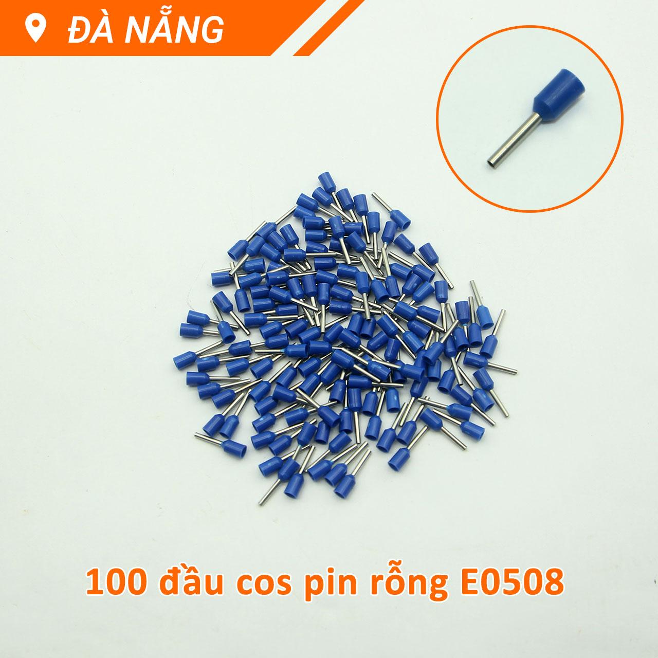 100 cái đầu cos pin rỗng các cỡ