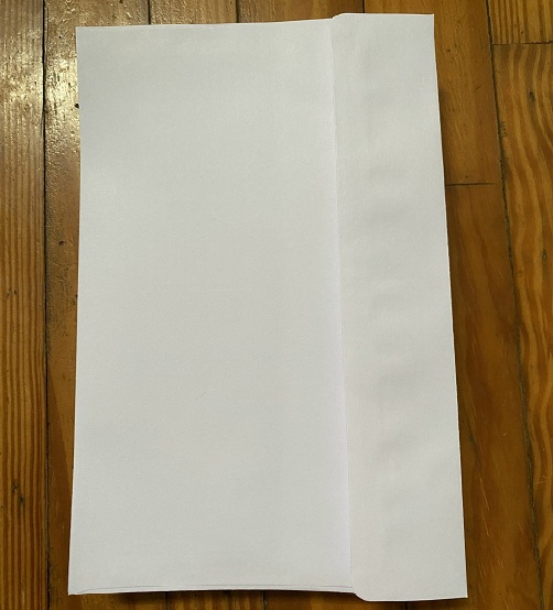 Bao thư trắng 12 x 22cm (Xấp/100 tờ)!