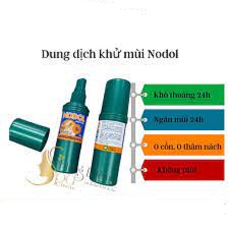 xịt khử mùi nodol active 80ml