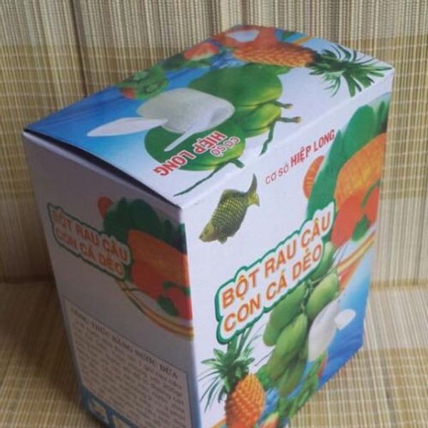 1 Hộp Thạch rau câu con cá dẻo hiệp long( gói 10g)