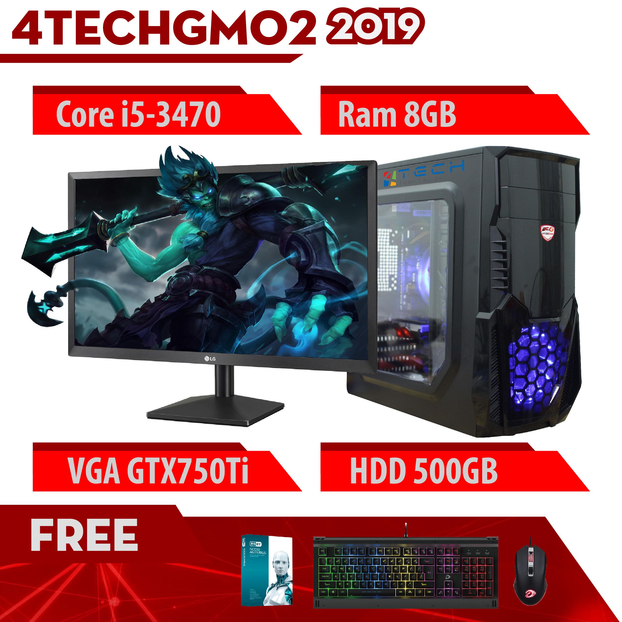 BÁO GIÁ Màn Hình Lg 24 Inch Mp88hv-s | Shopee Lazada Sendo Tiki mới nhất 60 Máy Tính Chơi Game 4TechGM02 2019 Core i5-3470, Ram 8GB, HDD 500GB, VGA GTX750Ti, Màn hình LG 24 inch - Tặng Bộ Phím Chuột Gaming DareU.