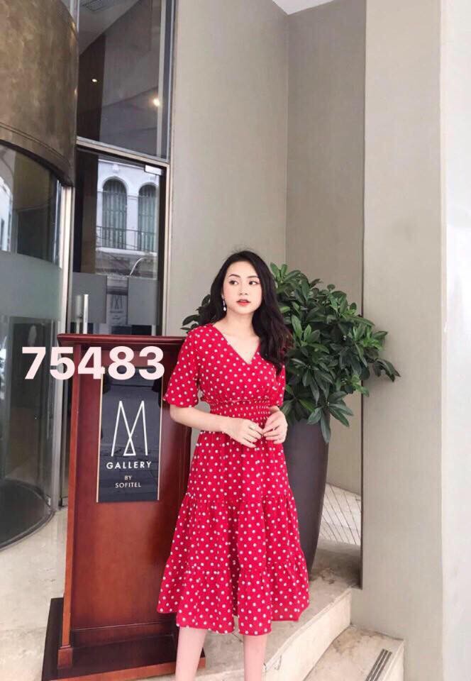 [HCM]ĐẦM BI LỤA ĐỎ DỰ TIỆC DỄ THƯƠNG