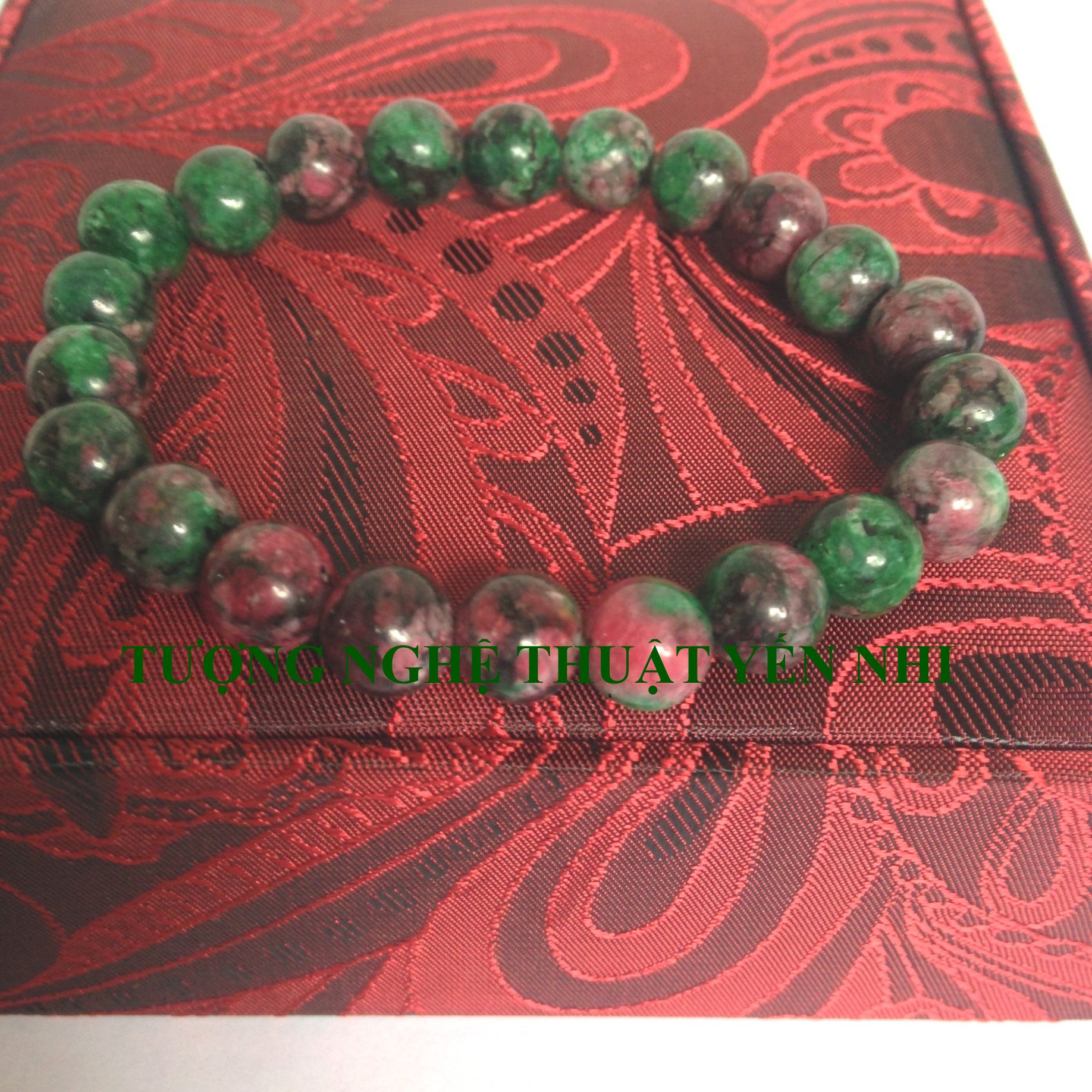 vòng tay Ruby Nam Phi thiên nhiên cao cấp 10mm