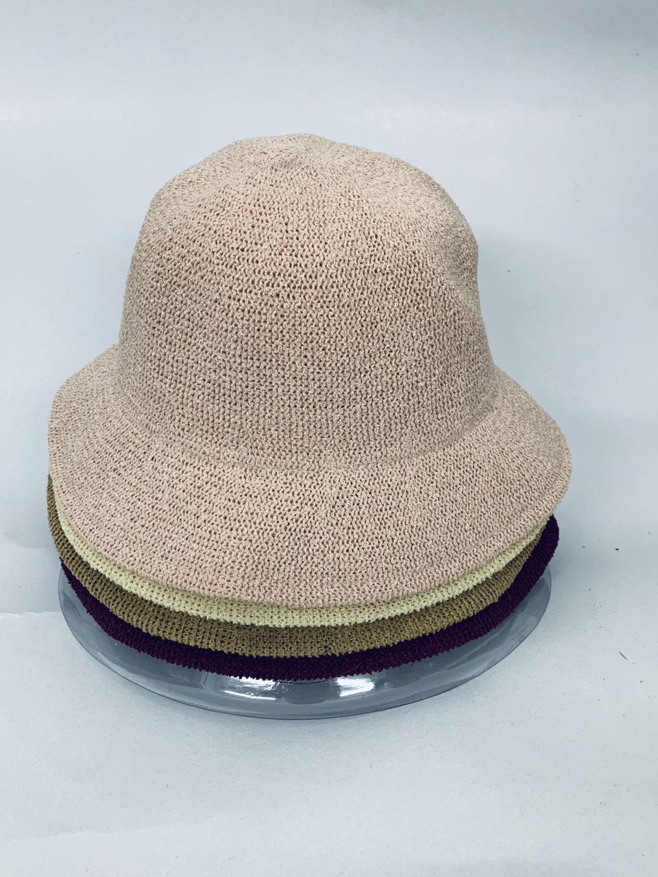Mũ Len Nữ Rộng Vành Vintage Chữ M