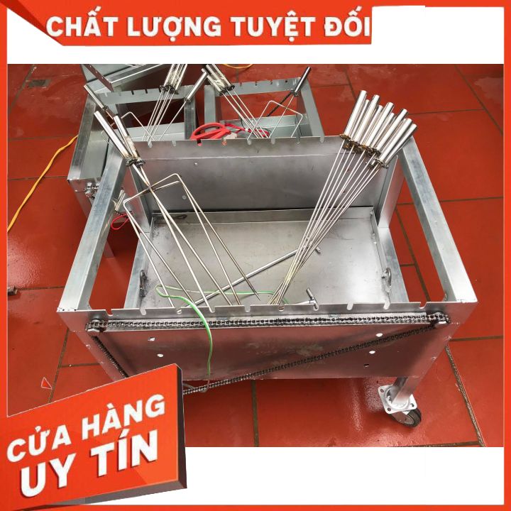 bếp nướng than hoa 10 xiên(tặng kèm 10 xiên thẳng và 2 xiên 3 chạc)