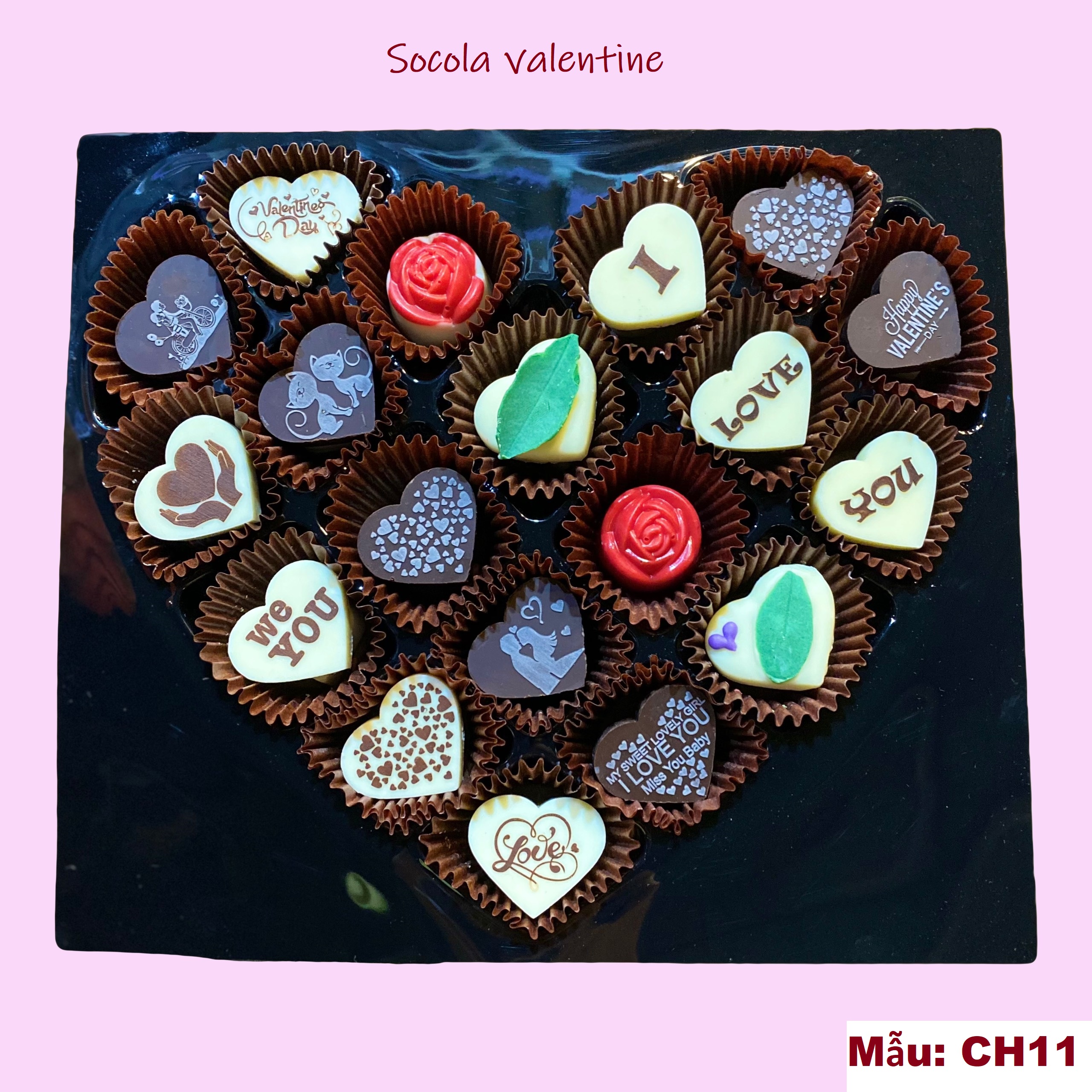 Socola valentine, chocolate valentine 2024