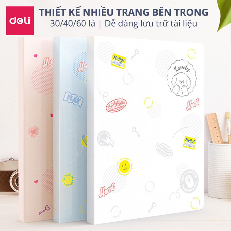 File lá học sinh 30 / 40 lá 72493/72494 (Deli)