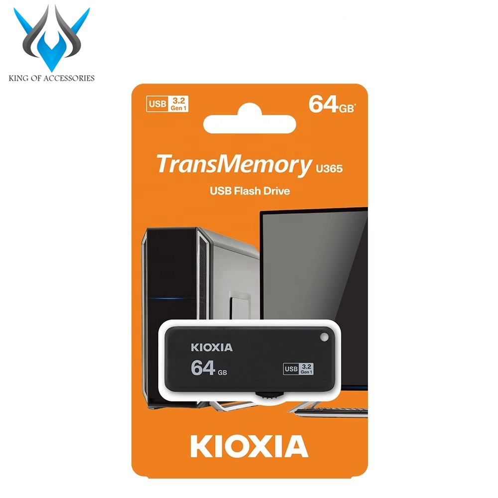 USB 3.2 Gen 1 Kioxia TransMemory U365 64GB 150Mb/s (Đen) - Formerly Toshiba Memory - Nhất Tín Computer