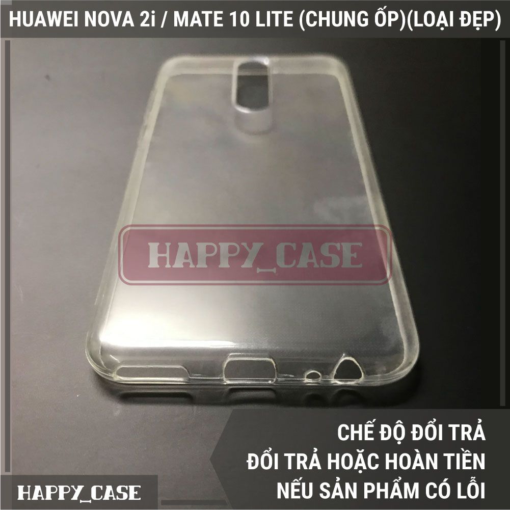 Ốp Lưng Điện Thoại HUAWEI NOVA 2I / MATE 10 LITE (CHUNG ỐP)(LOẠI ĐẸP) Thin Transparent Silicon