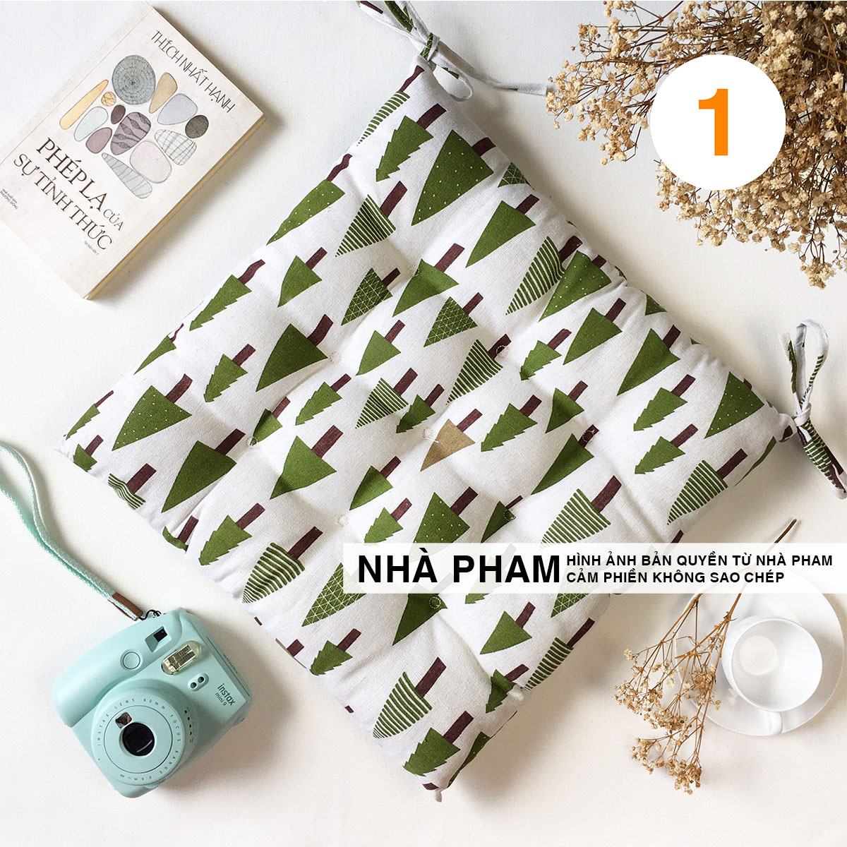 Đệm Vuông Ngồi Bệt PATTERN (40,45,50cm) (NO1-16)