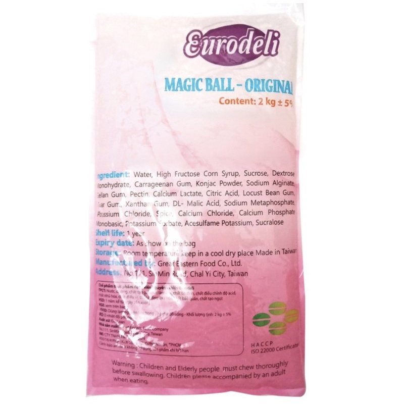 Trân Châu 3Q Eurodeli 2Kg