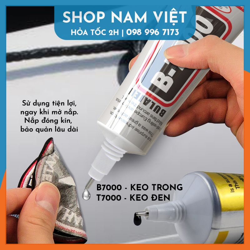 Keo Acrylic B7000/T7000/E8000/T8000 Dán Kính Điện Thoại, Dán Giày, Dán Nhựa, Kim Loại, Gỗ, Đá, Thủy Tinh, Da