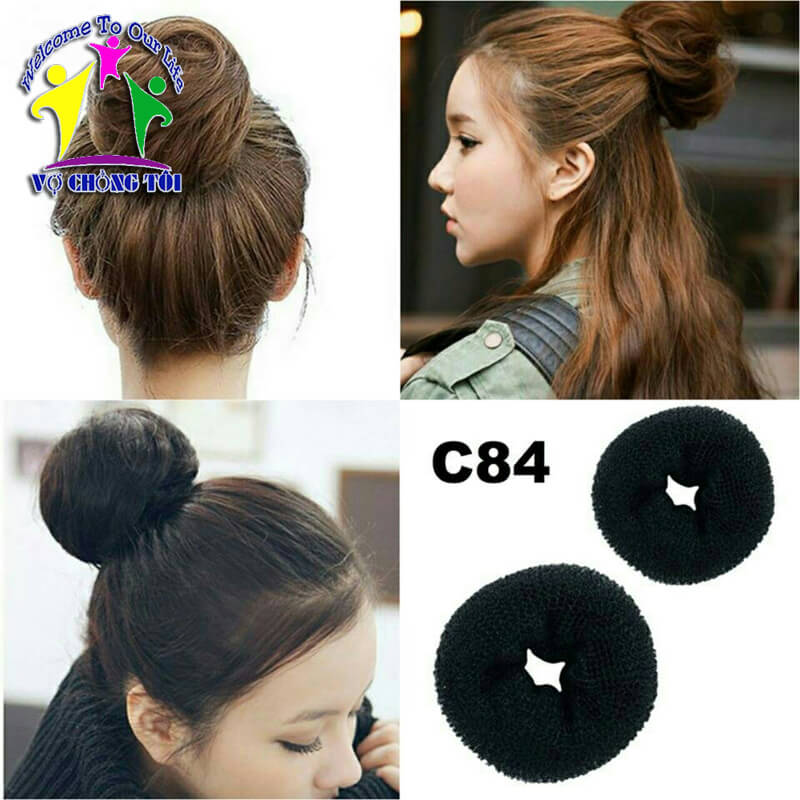 Phụ kiện tóc nữ bộ tạo kiểu cho cô dâu dụng cụ búi tóc cho bé gái củ tỏi tròn donut - thương hiệu VỢ CHÔNG TÔI
