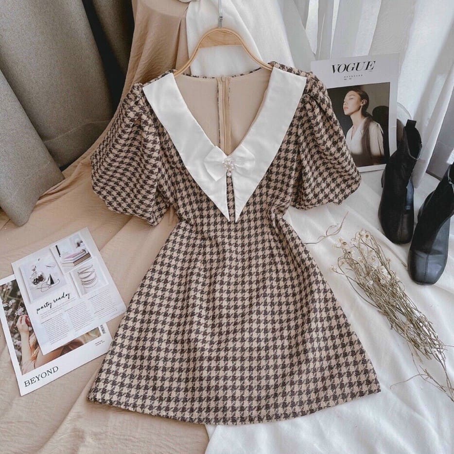 [Mẫu Mới]Đầm Nữ Cánh Trắng Chất Liệu Lụa Kate Cao Cấp Thời Trang SUNI