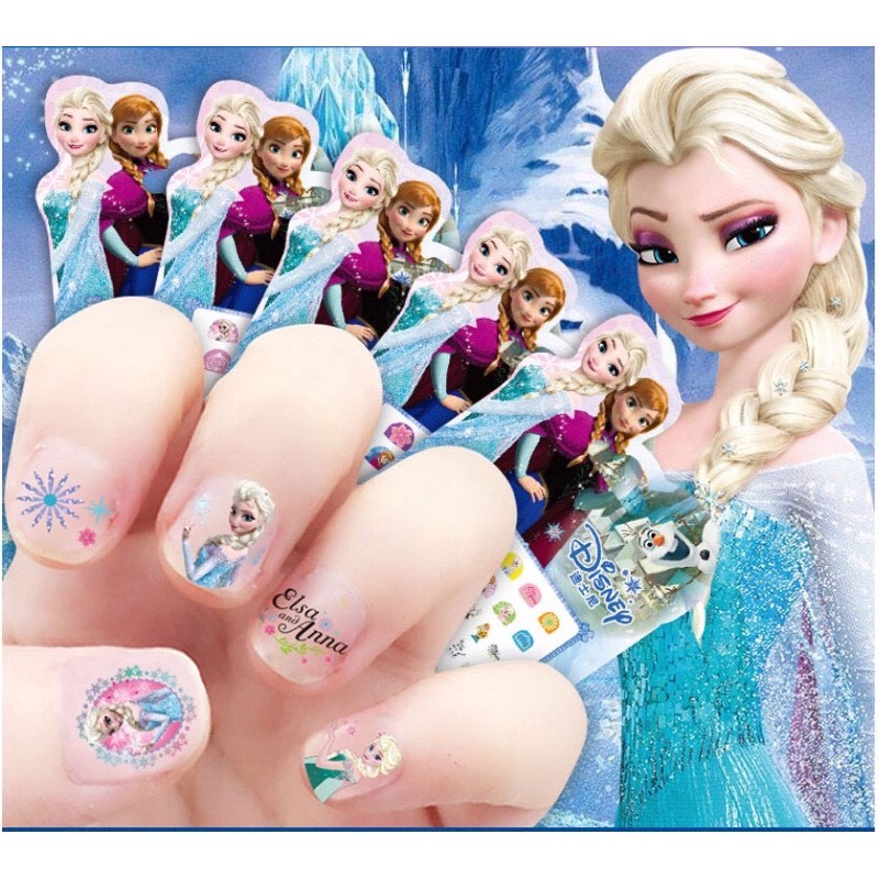 Sét sticker dán móng tay 3D nhiều mẫu mới cho bé