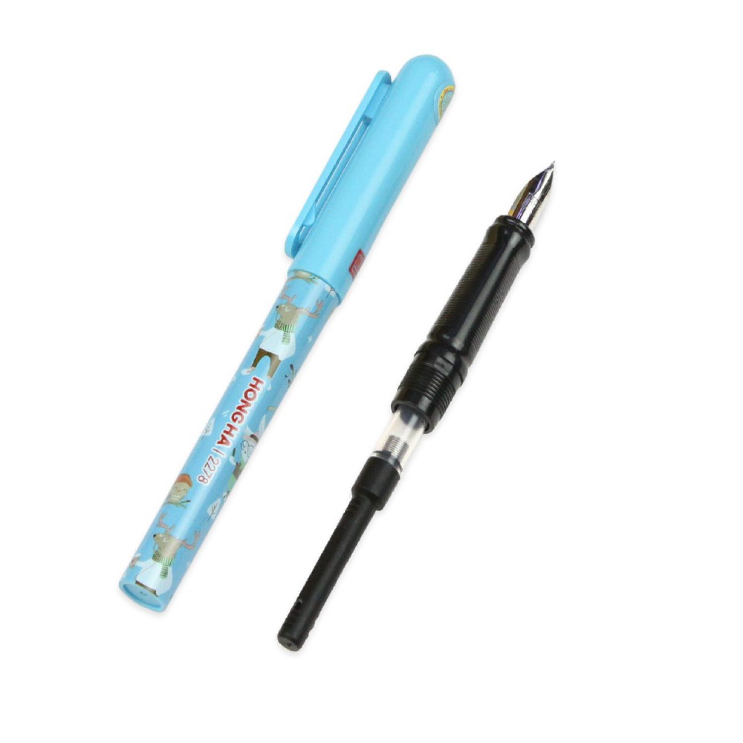 Bút máy nét hoa Hồng Hà Pattern Y01 2278 , Ngòi mài nét hoa 0.5mm công nghệ mới, dễ dàng tạo nét thanh nét đậm khi viết