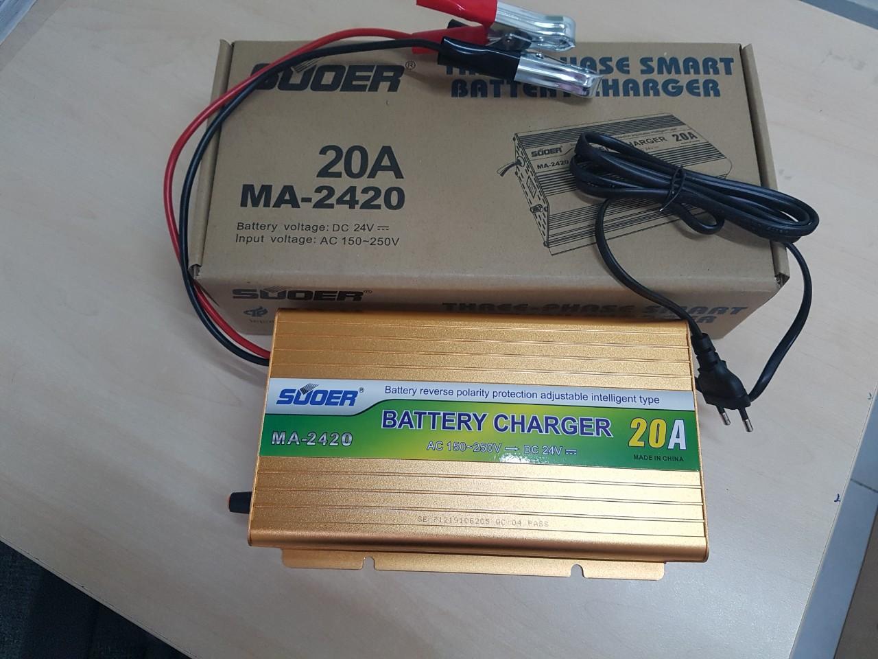 [HCM]Sạc bình ắc quy tự động 24v 20A