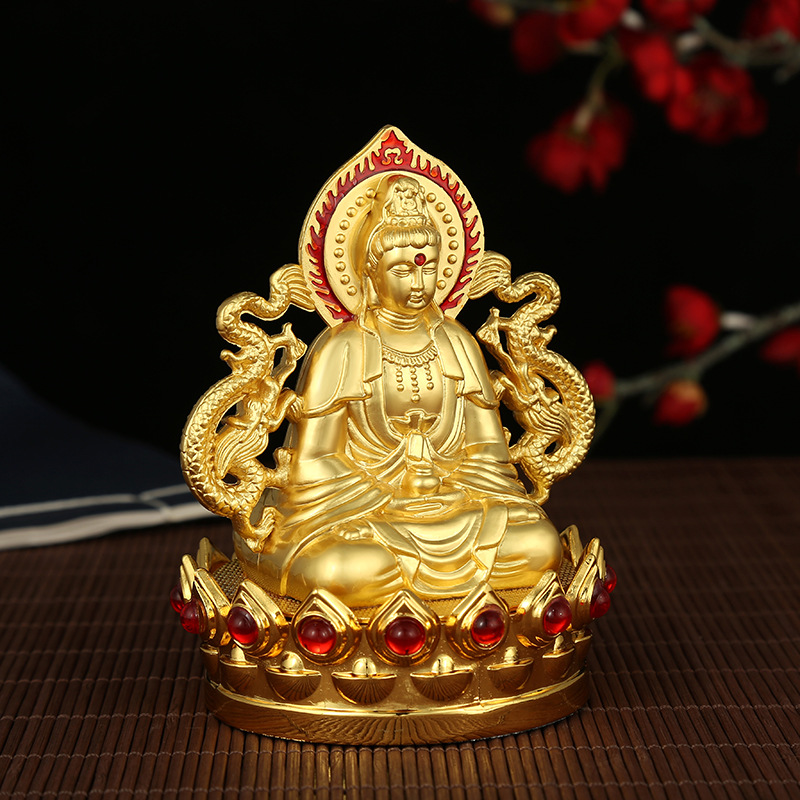 Guanyin Buddha Bodhisattva feng shui car decoration office desk high-end