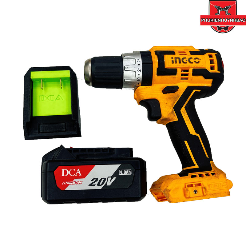 Ngàm Đế Chuyển Pin DCA 20V - DongCheng 20V - DCK 20V Sang Máy Ingco Total