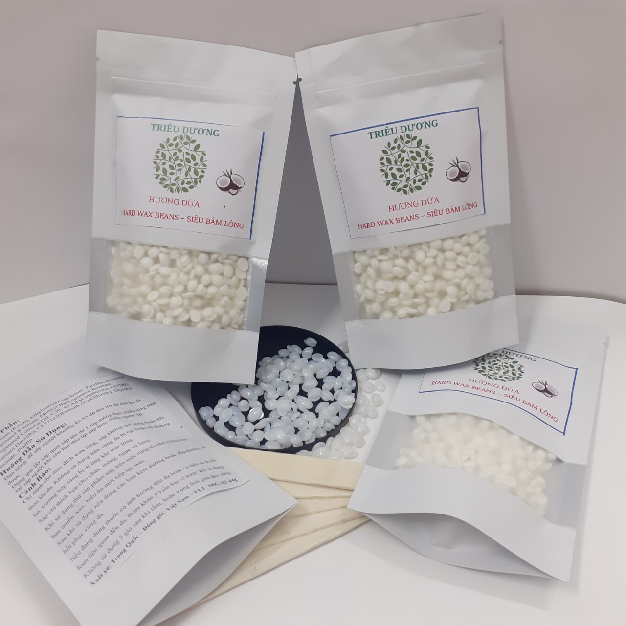 (FREE QUE SÁP) 100g sáp hương dừa cao cấp + Mỡ trăn 50ml