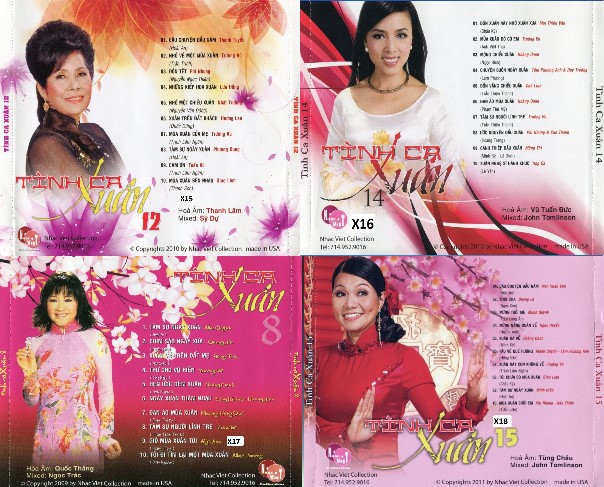 Bộ 4 Đĩa CD nhạc xuân