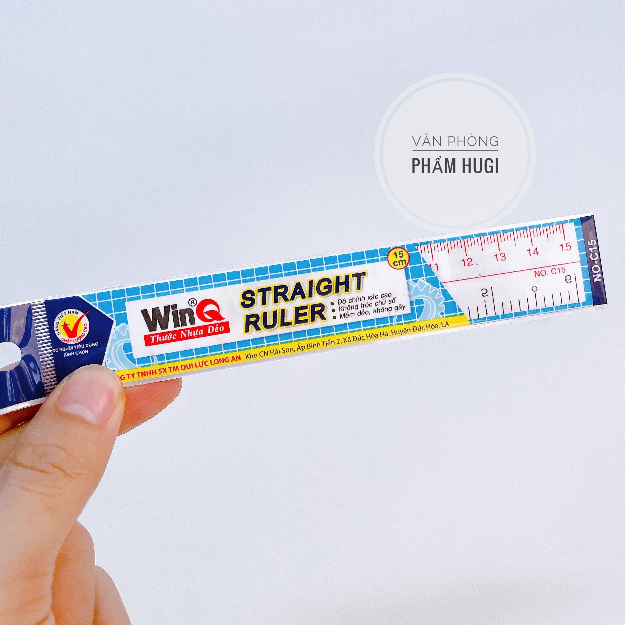Combo 2 cây thước kẻ dẻo WinQ 15cm