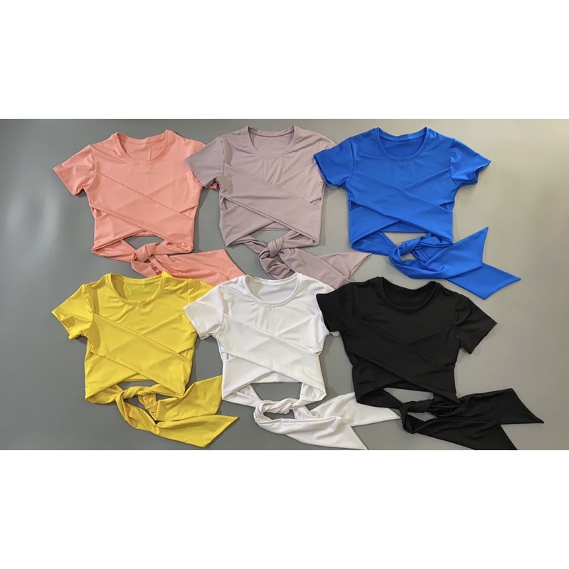 Áo Croptop Cột Dây Đắp Chéo Siêu Xinh