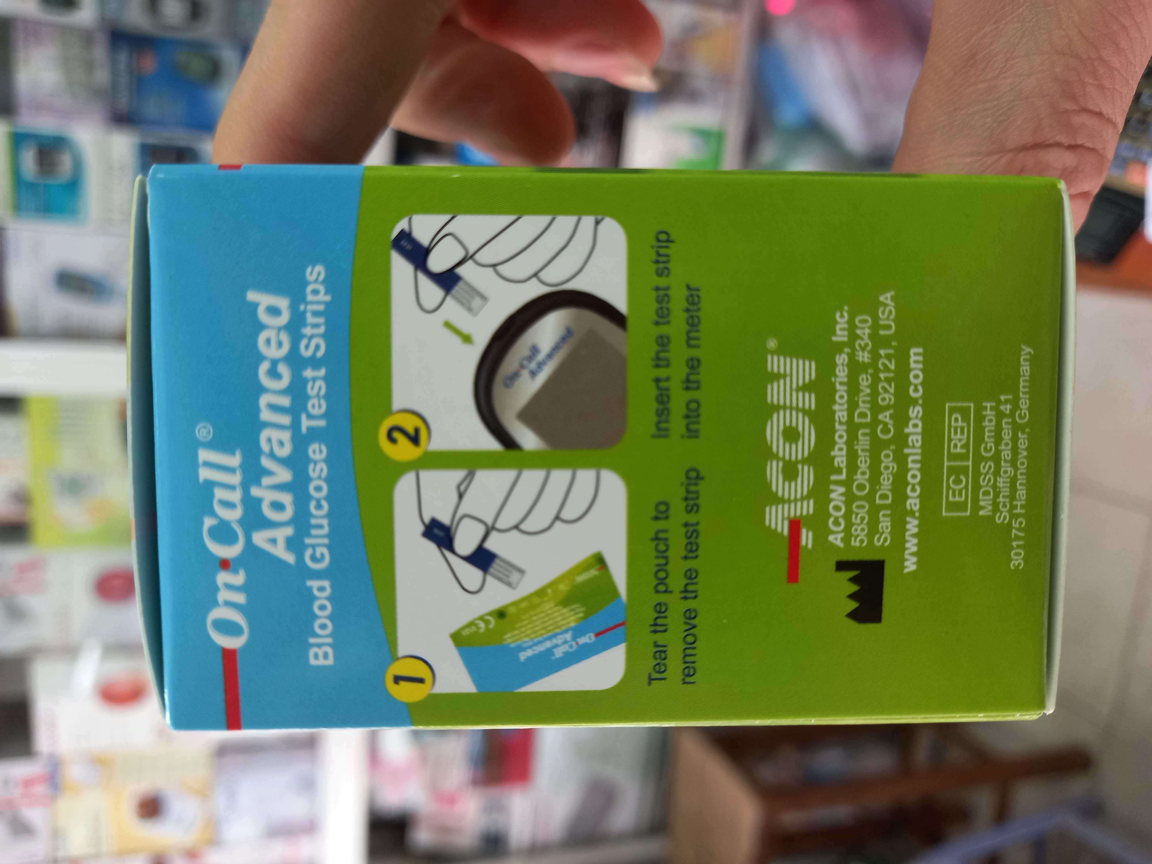Que thử đường huyết On-Call Advanced (hộp 25 que)