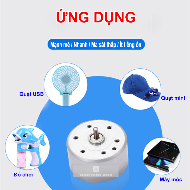 Mô Tơ Mini R300C 5500rpm DC 3V - 6V
