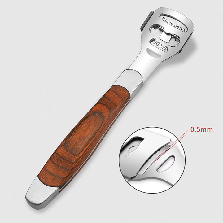 Dụng cụ tẩy da chết chân, dụng cụ chà gót bàn chân, dụng cụ tẩy da chết bàn chân đi kèm 20 lưỡi dao