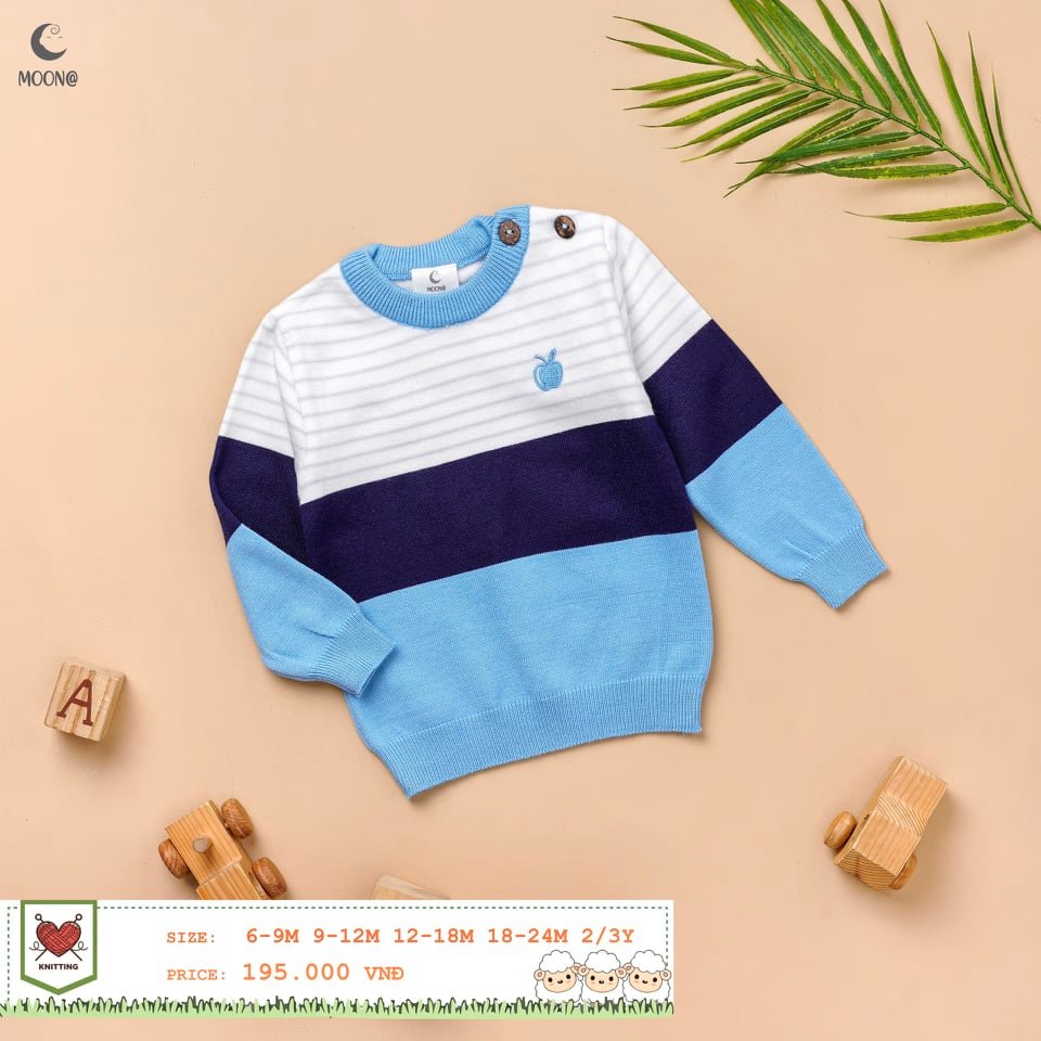 Moon_ Áo len lông cừu Moon siêu đẹp cho bé