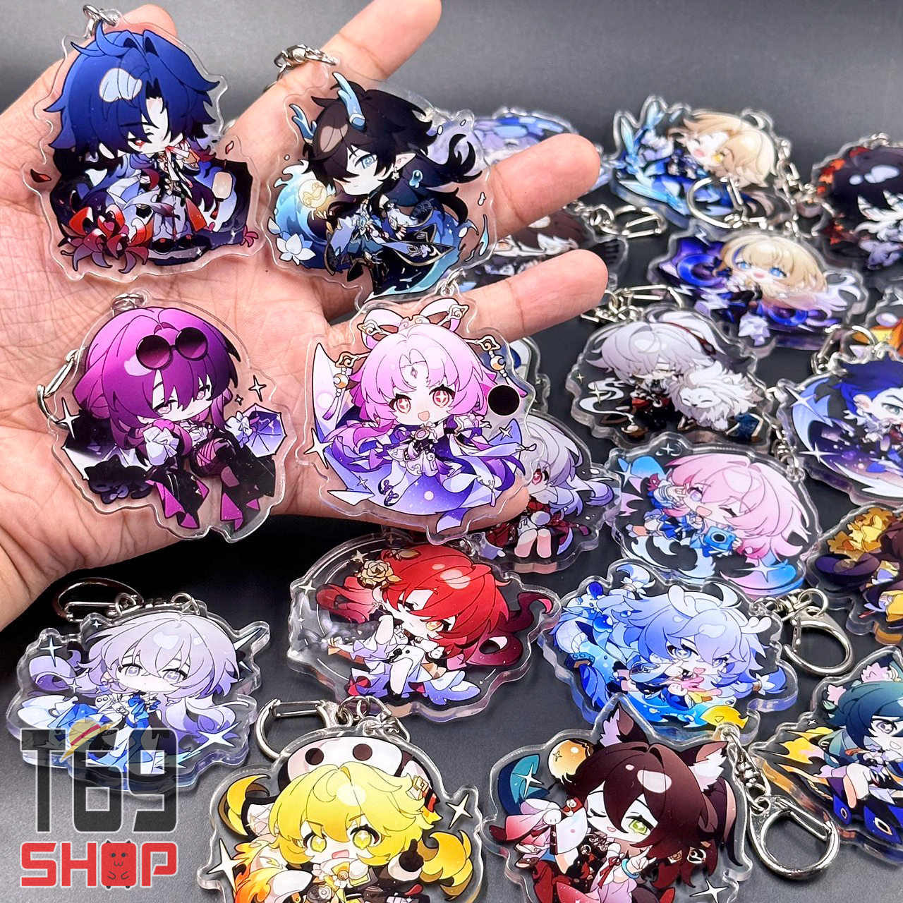 [63 mẫu] Móc khóa mica game Honkai: Star Rail - Cute ver 2 (Loại cao cấp - Hình in ép giữa 2 mặt mica) [T69 Shop]