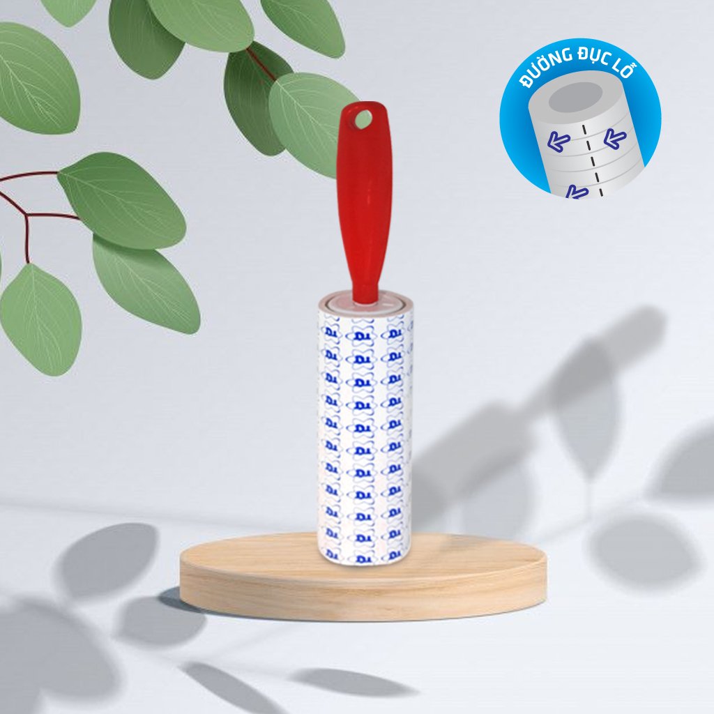 CÂY LĂN BỤI TCT 3090 (gồm 1 cán nhựa 16cm, 1 lõi 16cm, 90 lớp)