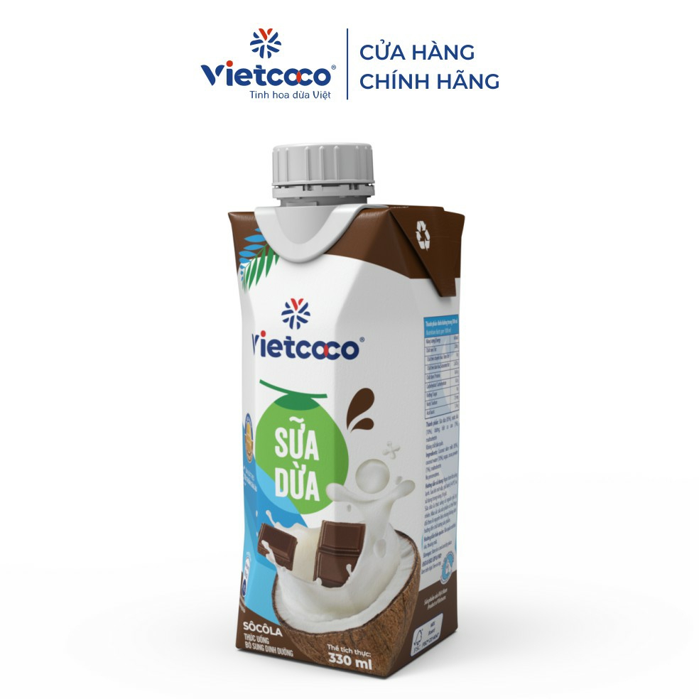 Sữa Dừa Socola Vietcoco Hộp 330ml