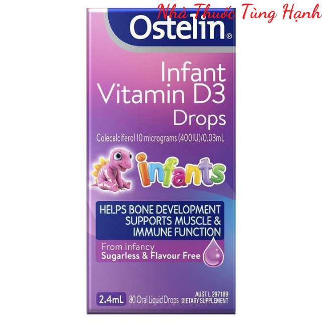 Ostelin Infant Vitamin D3 Drops 2.4ml - Hàng Úc