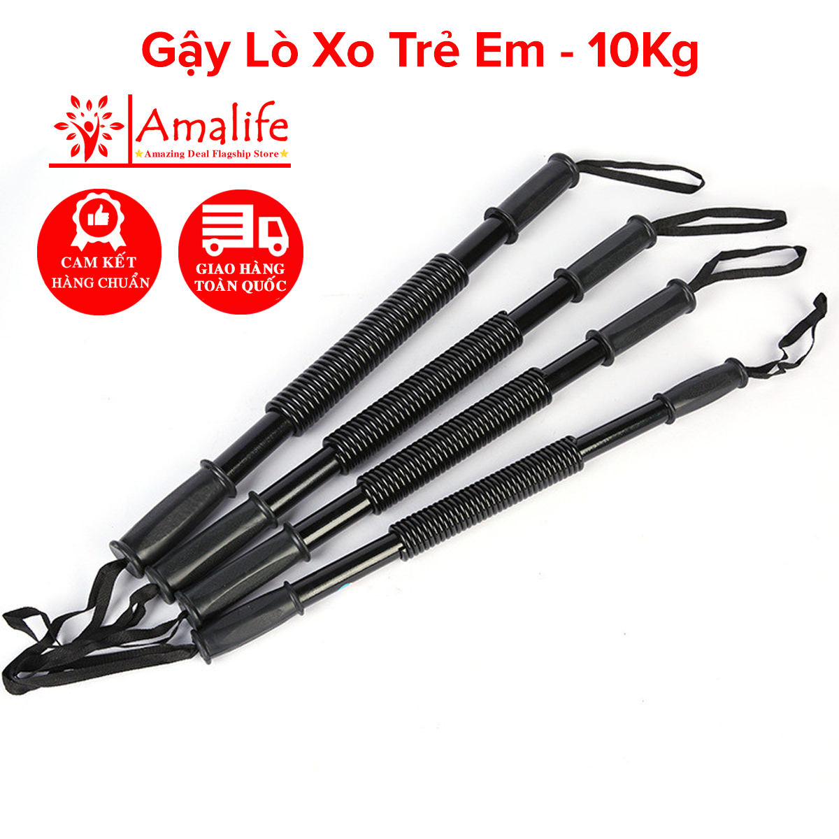 Gậy Bẻ Lò Xo 10kg Cho Trẻ Em Tập Thể Thao Thể Dục Tại Nhà, Thanh Lò Xo Đàn Hồi Kháng Lực 10kg  Các Bé Cao Cấp