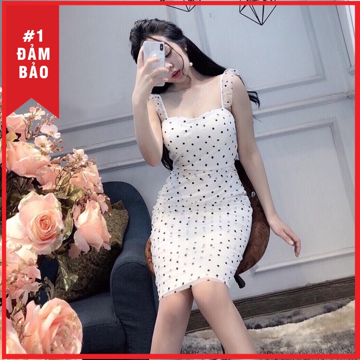 [HCM]ĐẦM BODY CHẤM BI THỜI TRANG 401