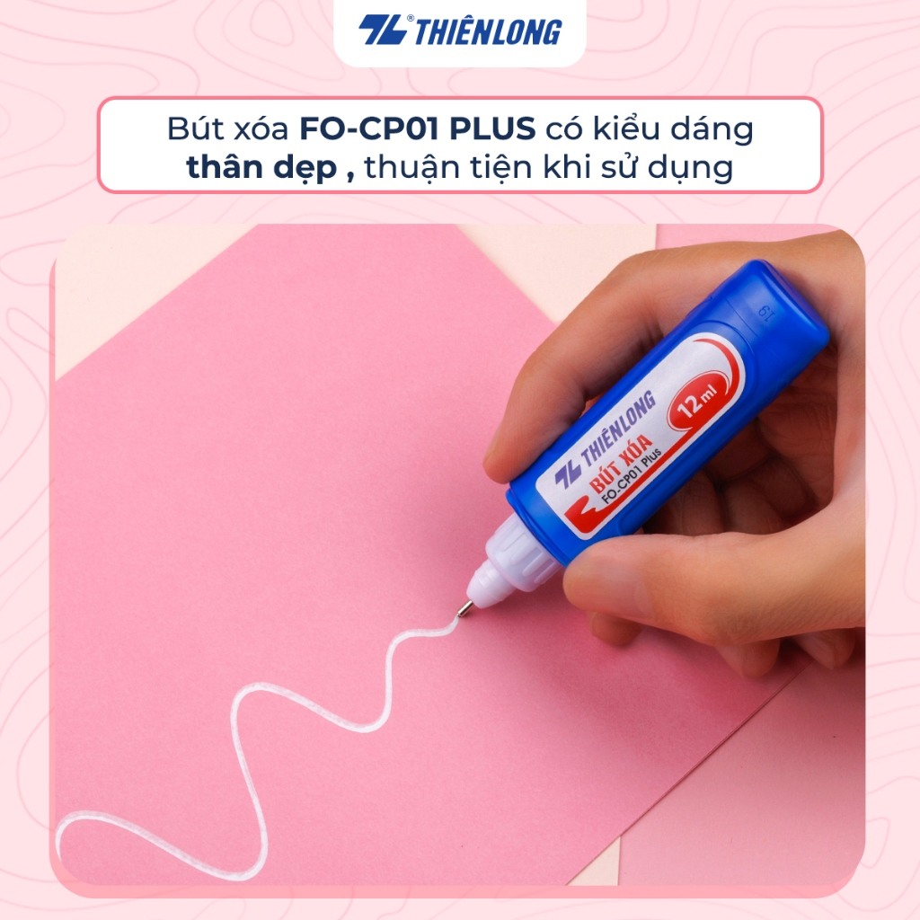 Bút xoá nước 12ml Thiên Long Flexofice FO-CP01 PLUS