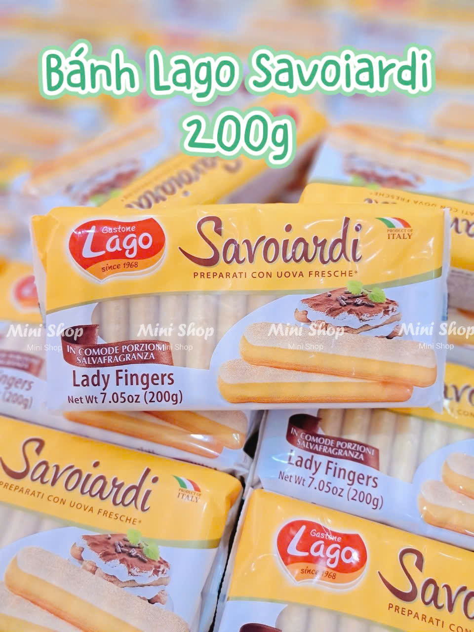 Bánh quy xốp Ý LAGO Savoiardi 200gr