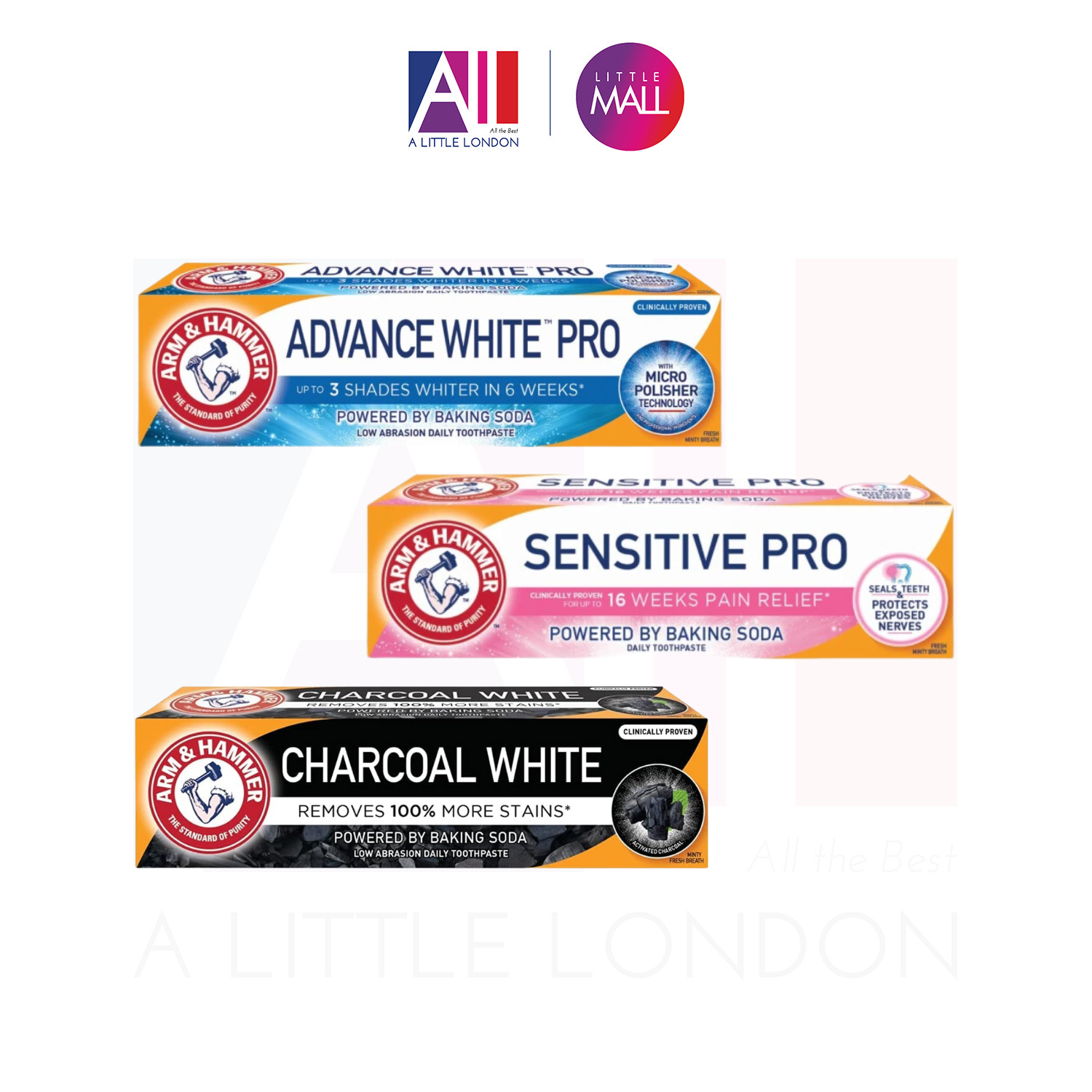 Kem đánh trắng răng Arm Advanced White Pro 75ml (Bill Anh)