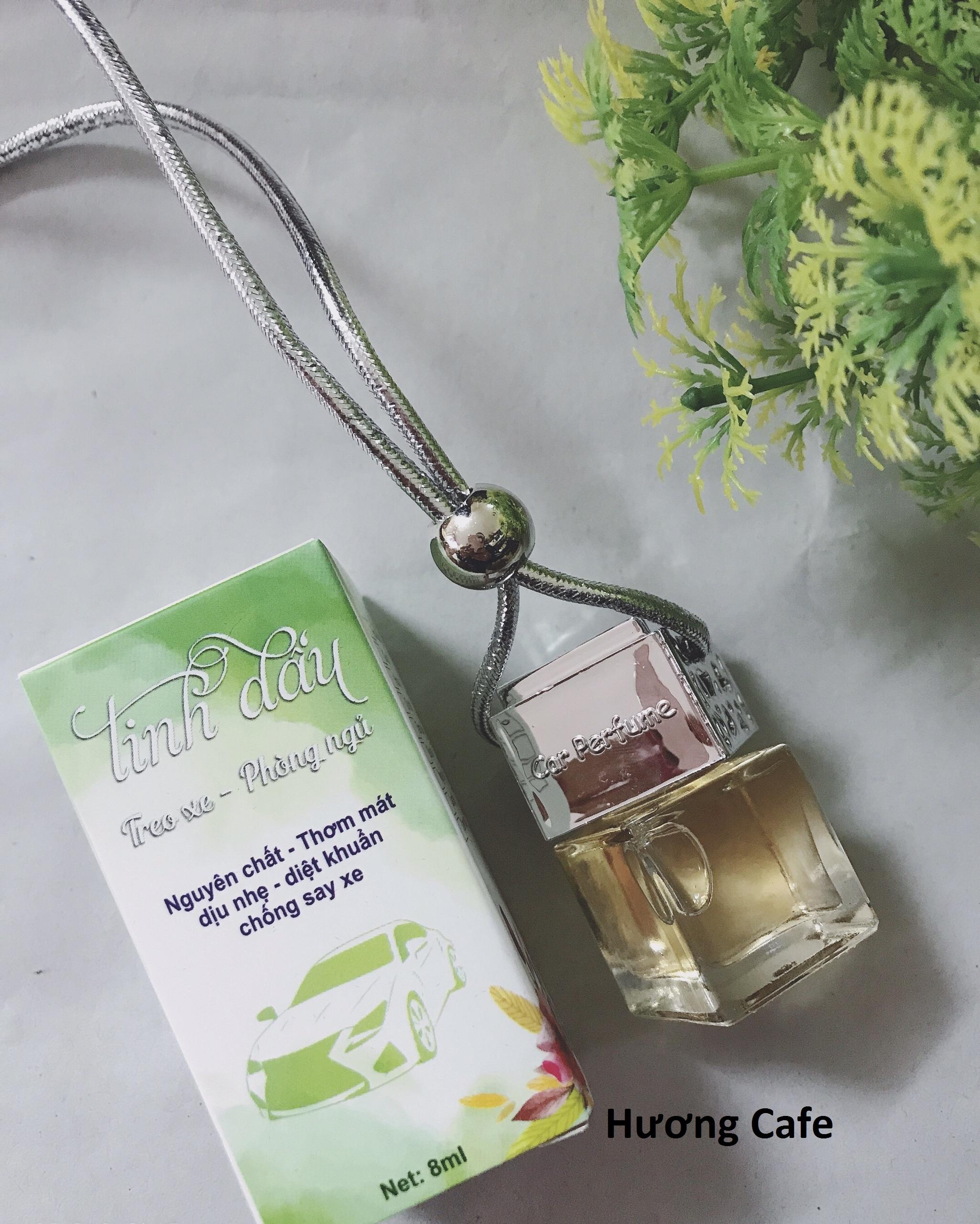 Tinh dầu thơm treo xe hương Cafe lọ thân vuông