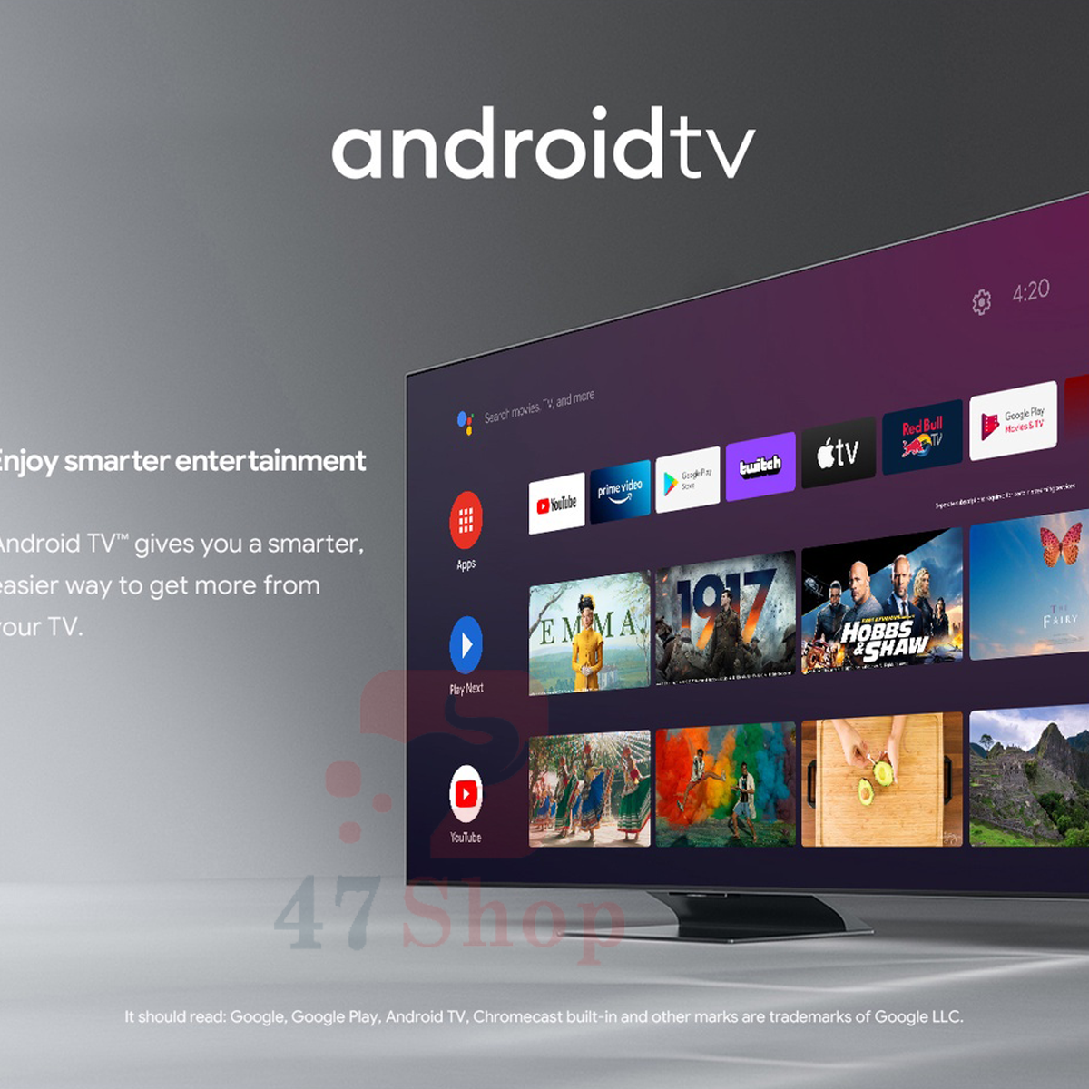 Android TV Box Mecool KM2 Plus - Netflix, AndroidTV 11 CE, Bộ nhớ trong 16GB