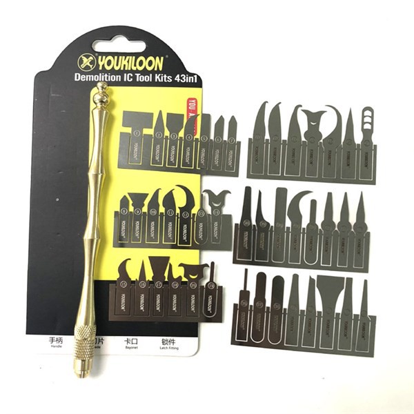 Combo cán dao + bộ 43 lưỡi chuyên dụng dục ic