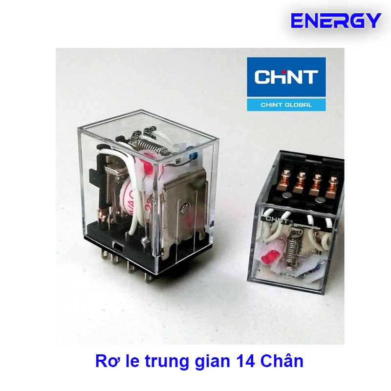 Rơ le trung gian chint 8, 14 chân chint jzx-22f relay 220vac, 24vac + đế - thiết bị điện