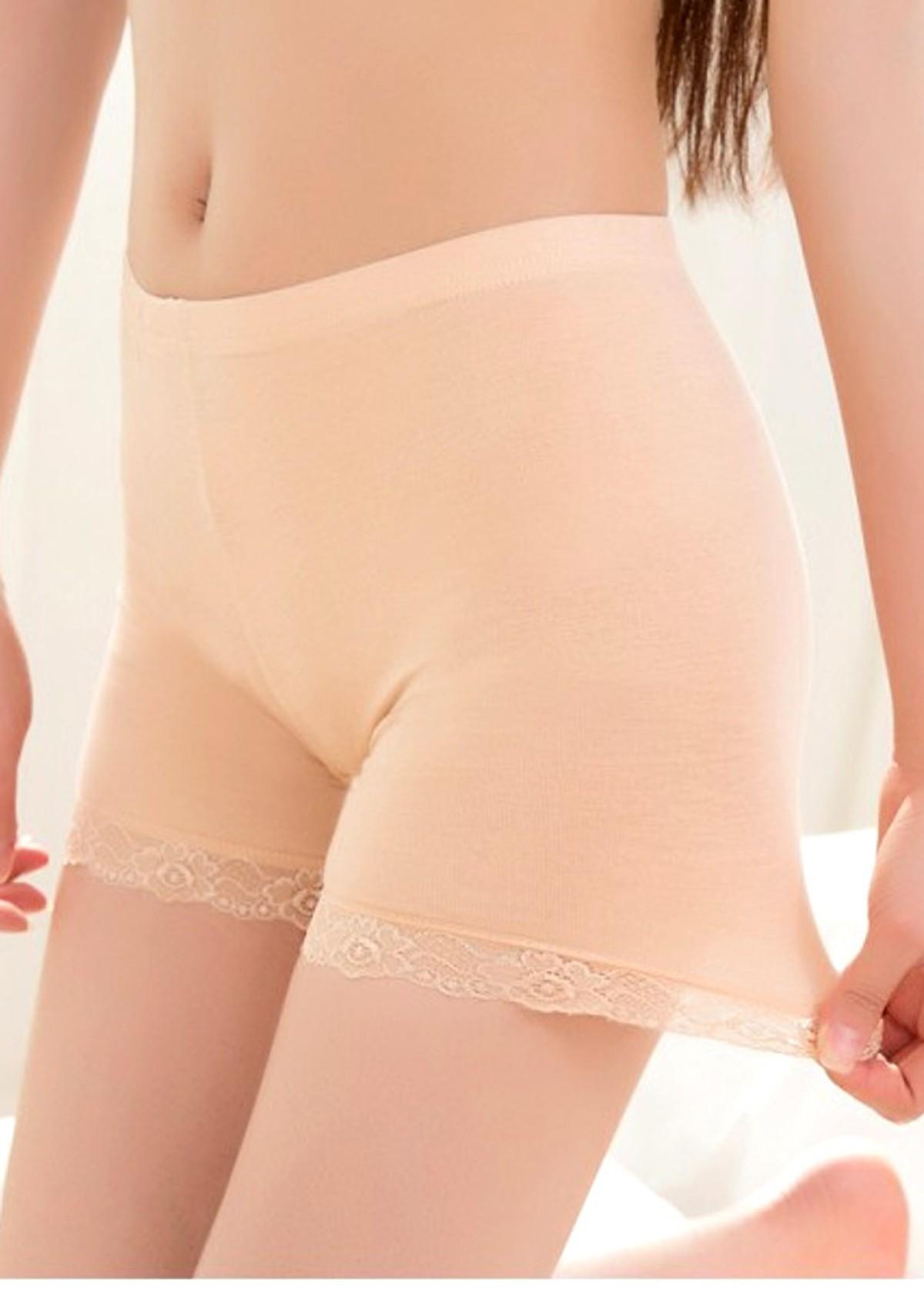 Combo 3 quần đùi cotton mặc váy QD01 cho người béo, Freesize