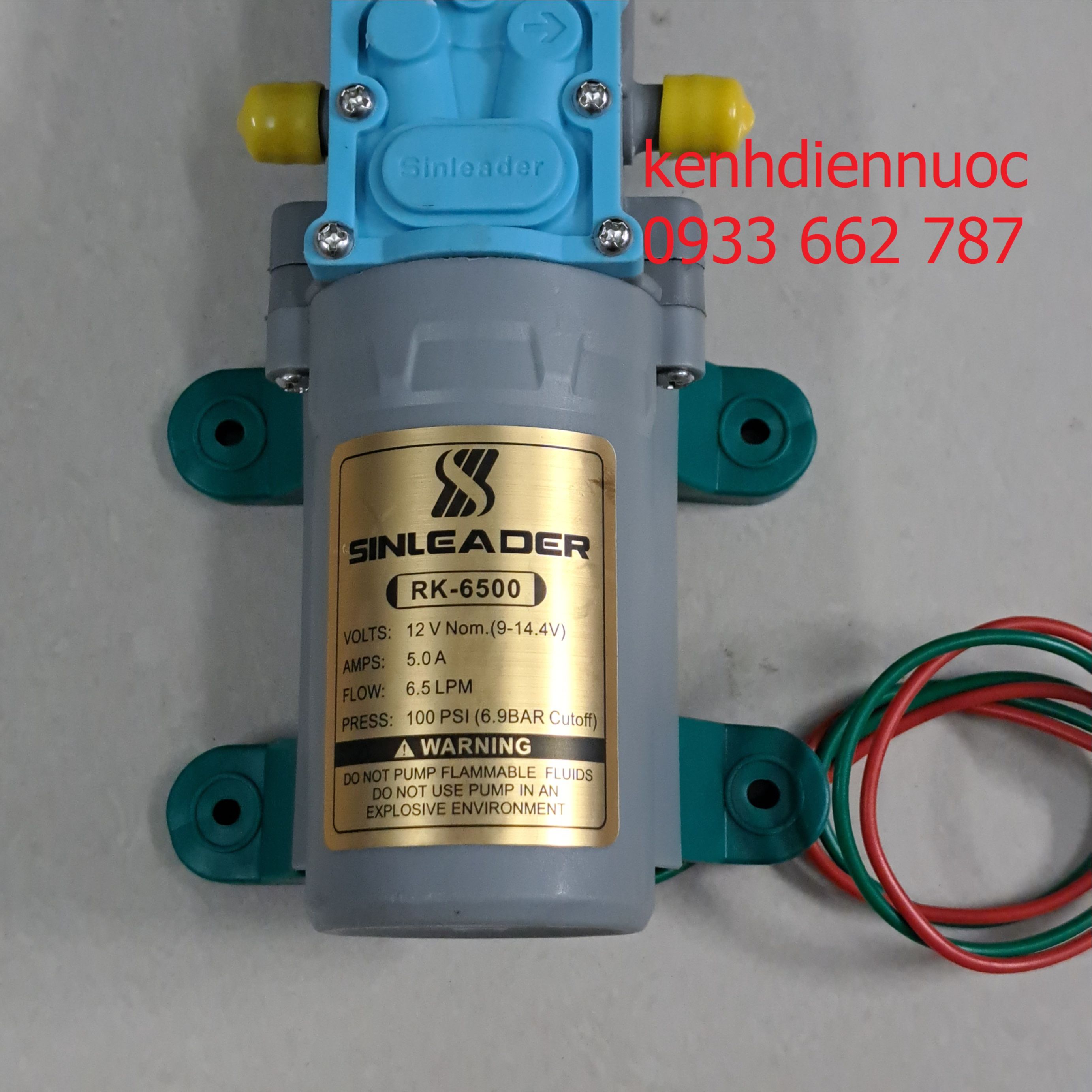 Máy bơm đơn Sinleader 12V dùng phun thuốc