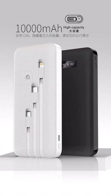 Sạc dự phòng BYZ W10 10.000mah (màu trắng)